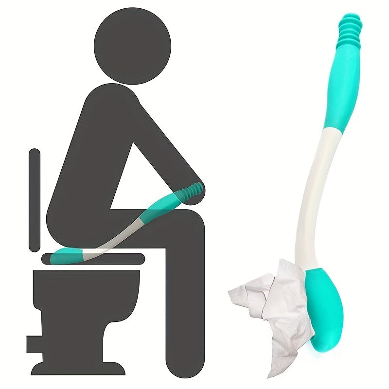 Ergonomically Designed Long-Distance Scrubber Stick - Non-Slip, Comfortable Wipe for Elderly, Maternity & Disabled Aid!