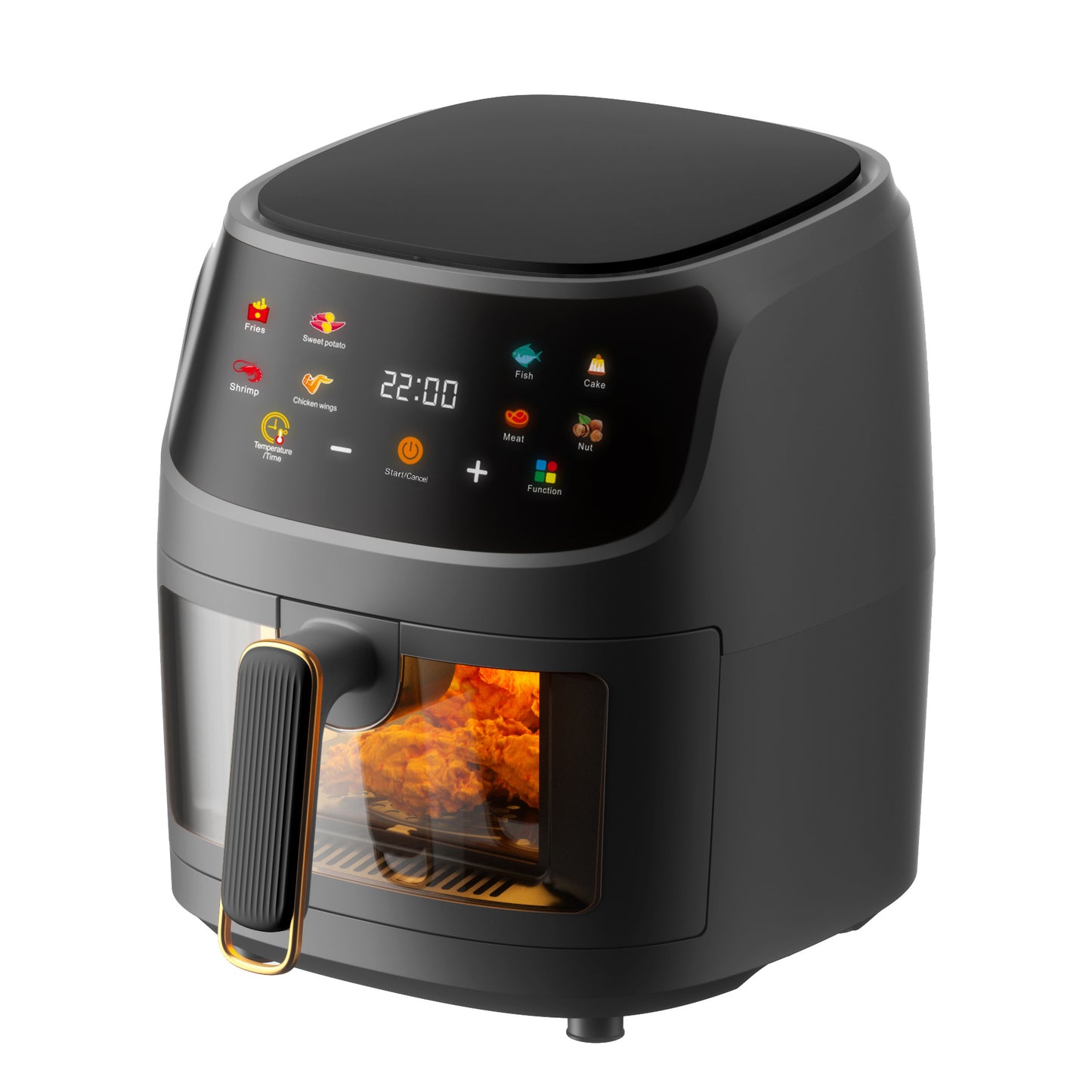 1pc , Air Fryer , 5 Quart Air Fryer Oven With Smart Cooking Programs , Large Capacity Multifunctional Electric Fryer , Household Electronic Touch Control Multifunctional Air Fryers , Kitchen Appliance