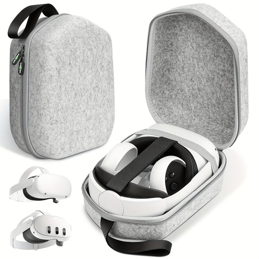 Hard Carrying Case For Oculus Quest 2 Basic\u002FElite Version VR Gaming Headset And Touch Controllers Accessories, Ultra-Sleek Design For Travel And Home Storage.