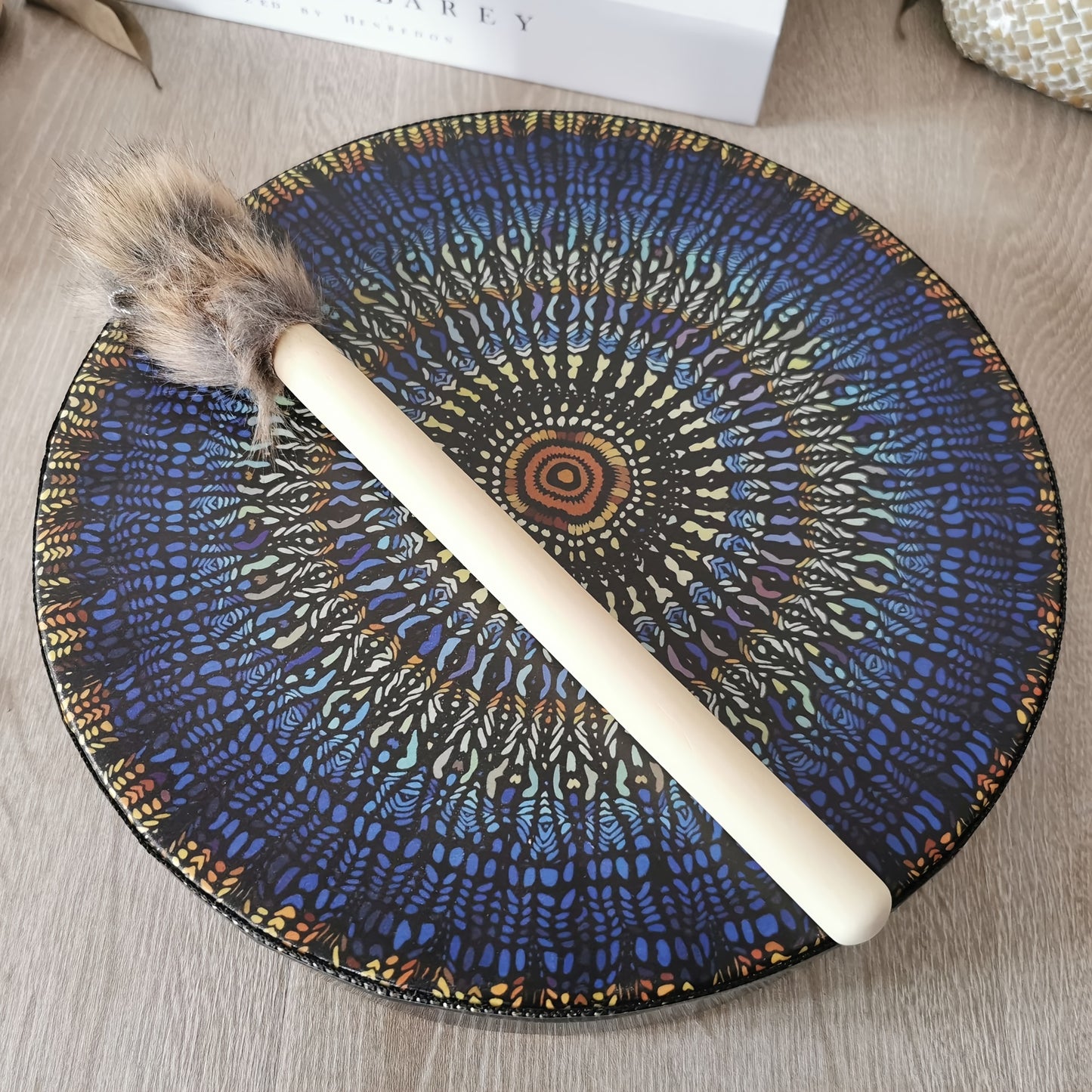 1 conjunto de tambores de percussão feitos à mão com design de mosaico exclusivo – perfeito para músicos profissionais e iniciantes