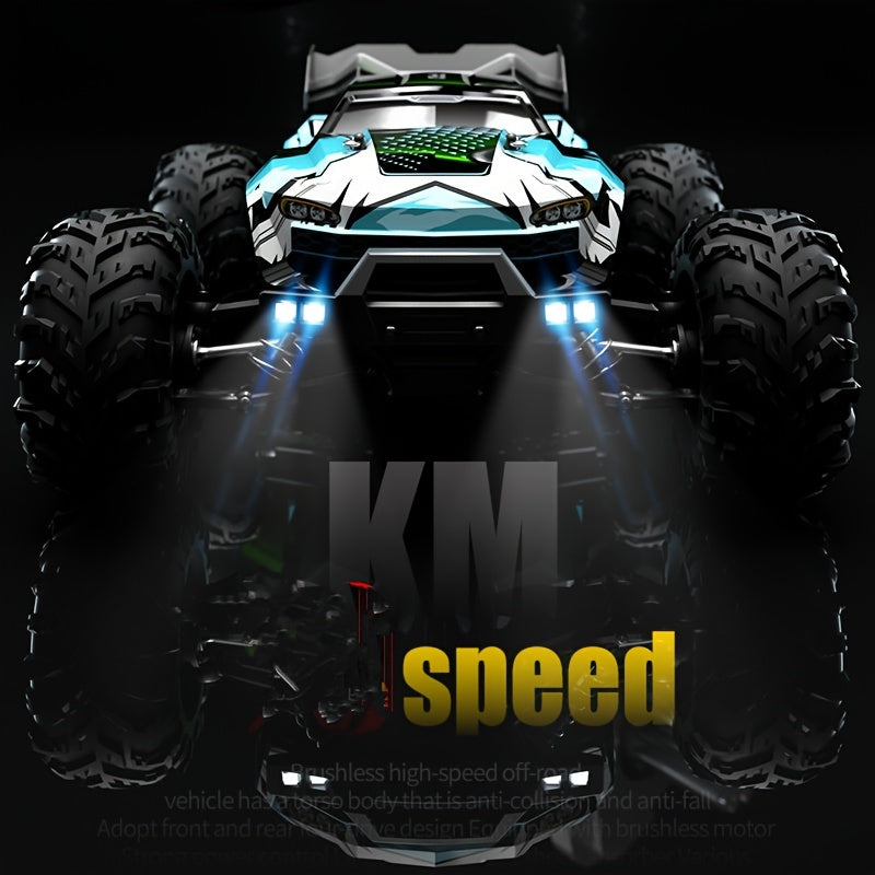 Brushless 4WD Car .1:16 Fast RC Car With High-Speed Remote Control .All Terrain Off-Road Truck Hobby Car Toy .Gift For Birthday, Halloween, And Christmas