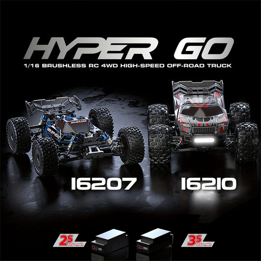 High-Speed Off-Road RC Pickup - 16207\u002F16208\u002F16209\u002F16210 Brushless 2.4g 1\u002F16 Remote Control 4WD Vehicle - Perfect Gift!