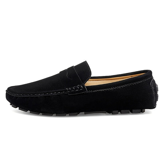 Women's Slip On Flat Loafers, Soft-sole Non-slip Round Toe Shoes, Casual Solid Color Shoes
