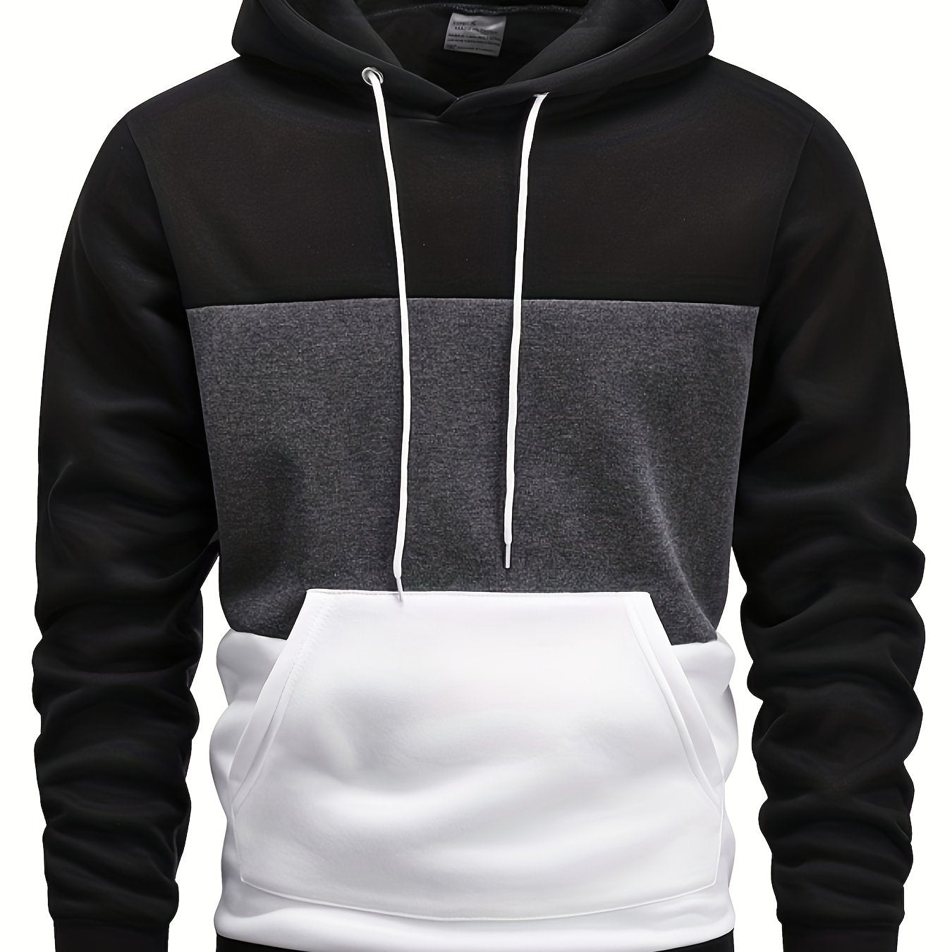 Color Block Hoodie, Cool Hoodies pour hommes, Casual Graphic Design Pull Sweat à capuche avec poche kangourou Streetwear pour l'hiver automne, comme cadeaux