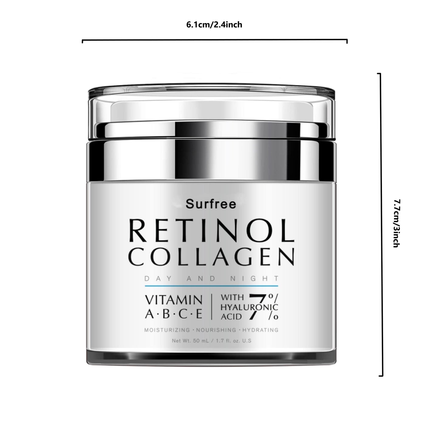 Retinol creme für Gesicht Nacht und Tag, Hautcreme mit Retinol-Kollagen-Gesichts creme, Vitamin C-Feuchtigkeit creme, Retinol-Feuchtigkeit creme für empfindliche Gesichtshaut