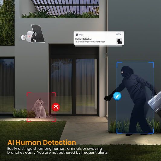 365 Days Of Non-Stop Security: Wireless Outdoor Camera With AI Human Detection, PIR Motion Detection, Night Vision & More!