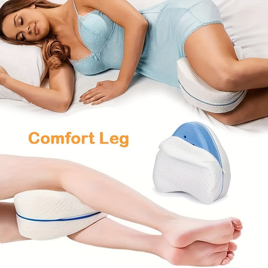 1pc Relax And Rejuvenate With A Memory Foam Leg Pillow - Orthopedic Support For Home Use!