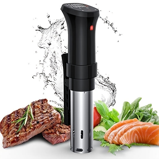 1pc Sous Vide Accurate Cooker Machine 1100W Hot Immersion Cookware Circulator, Temperature Accurate, Digital Timer, Ultra Quiet Stainless Steel, Kitchen Heater