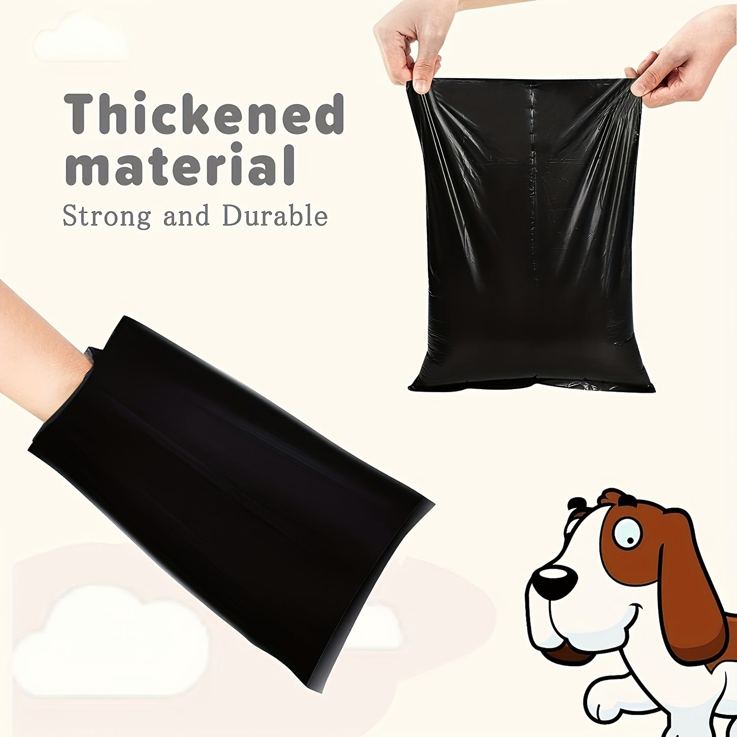 80 Rolls\u002F1200 Counts Dog Poop Bags, Thickened 1 Silk Leak Proof Pet Garbage Bags Refill Rolls With 1pc Free Dispenser, Pet Cleaning Supplies