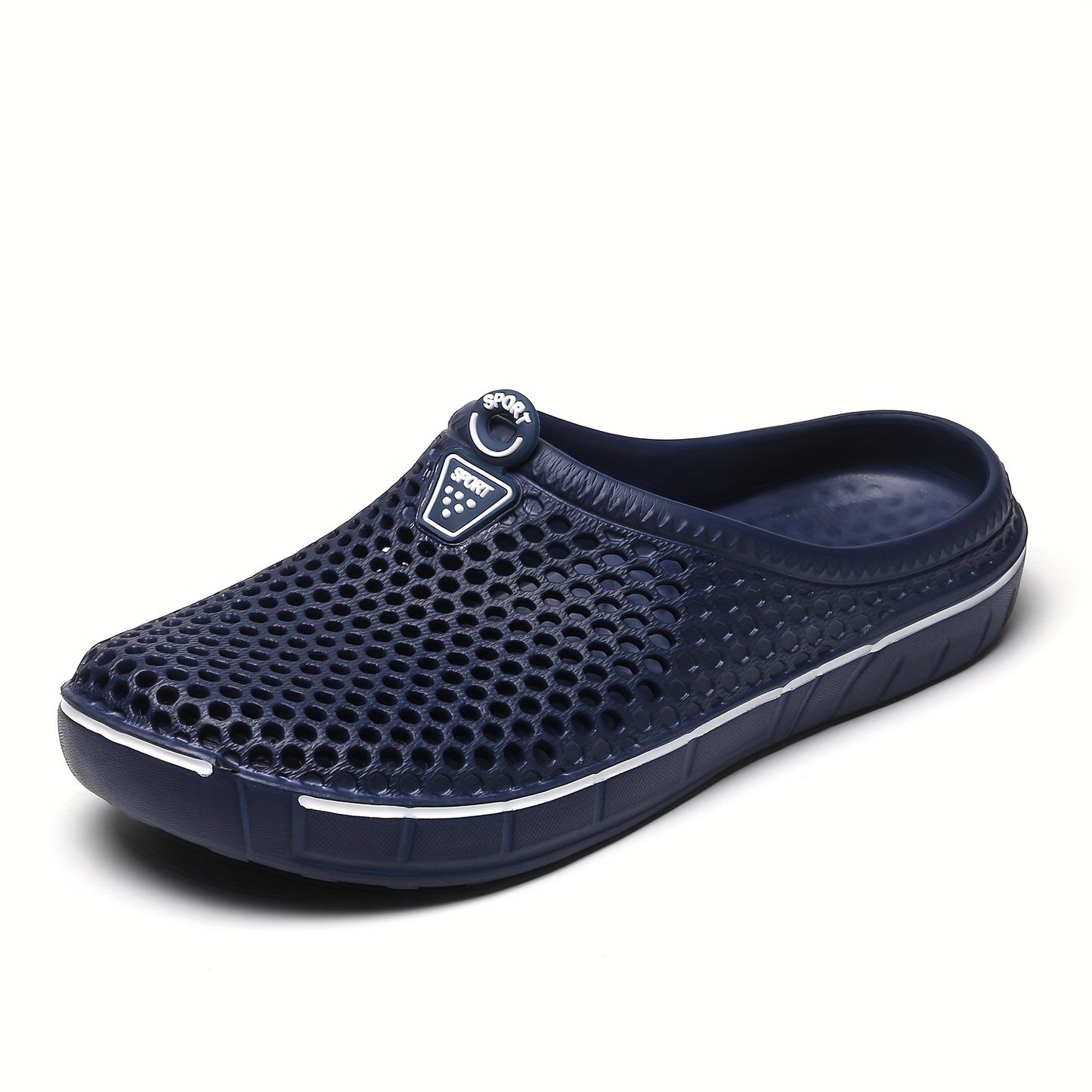 Women's Solid Color Clogs, Round Toe Slip-on EVA Shoes, Women's Casual Slides For Beach