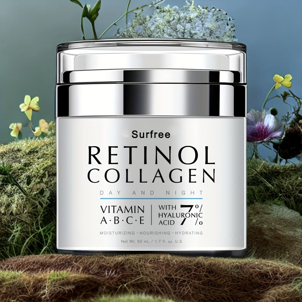 Retinol creme für Gesicht Nacht und Tag, Hautcreme mit Retinol-Kollagen-Gesichts creme, Vitamin C-Feuchtigkeit creme, Retinol-Feuchtigkeit creme für empfindliche Gesichtshaut