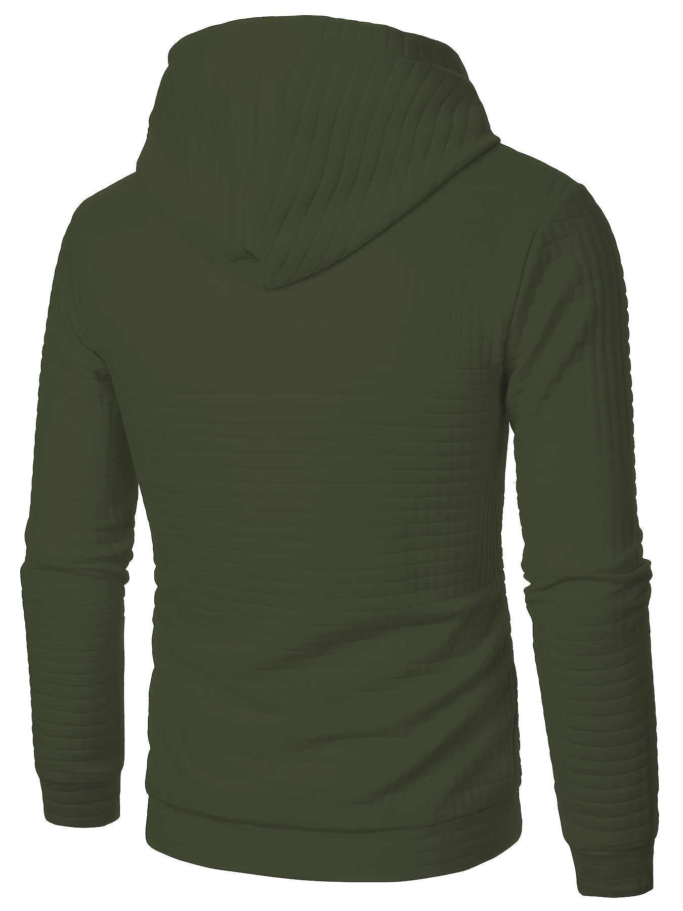 Herbst und Winter Herren lässig bequeme Waffel lang ärmel iger Hoodie, Sport-Kapuzen pullover für Herren mit Kordel zug