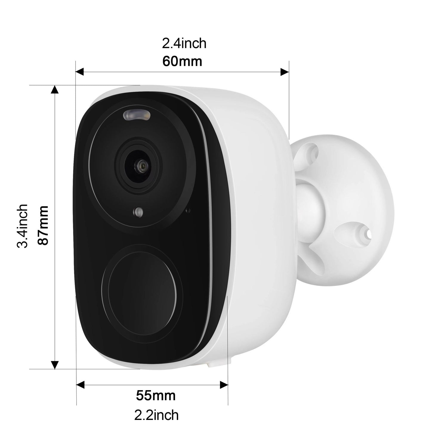 Outdoor Wireless Security Camera, 2K 3mp Video Resolution, Battery Powered CCTV Camera For Home Security, Cloud\u002FSD(up To 256G), Works With Amazon Alexa, No Monthly Fee, AI Motion Detection, Spotlight, Color Night Vision,2-Way Audio