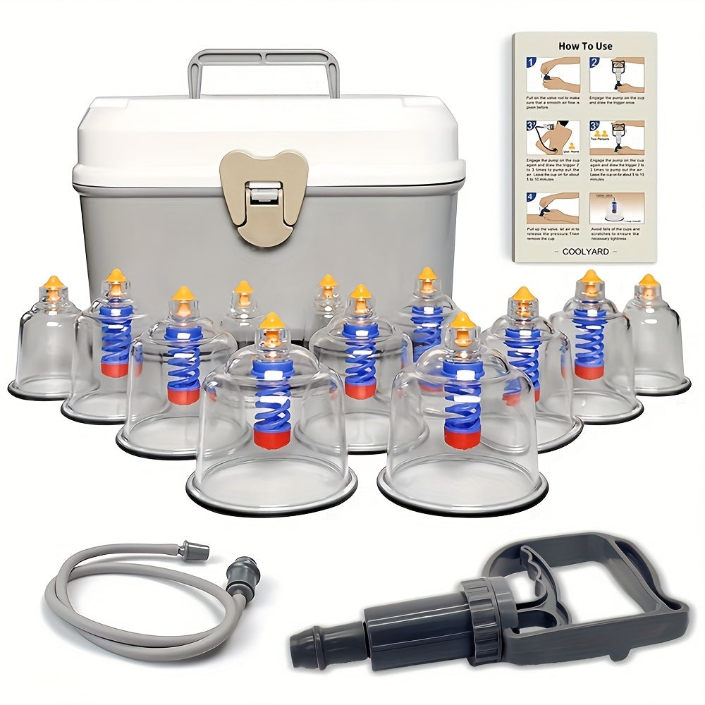 Cupping Set, Home Cupping Set Back Massage Cupping Household Special Functions Polycarbonate Muscle Therapy