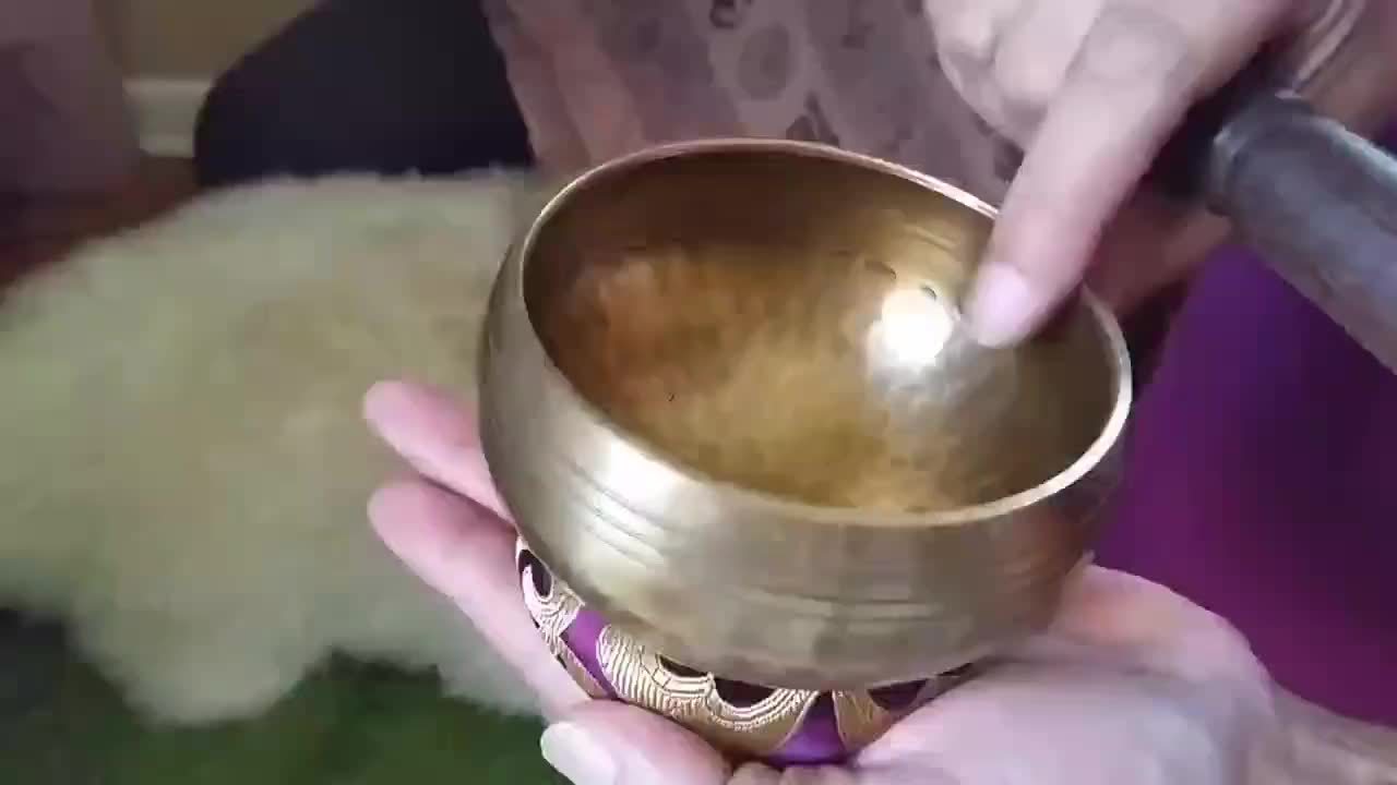 Singing Bowls Set-100% Hand-hammered Sound Bowl For Meditation, Yoga, Chakra, Meditation Accessories, Unique Gifts For Women, Men