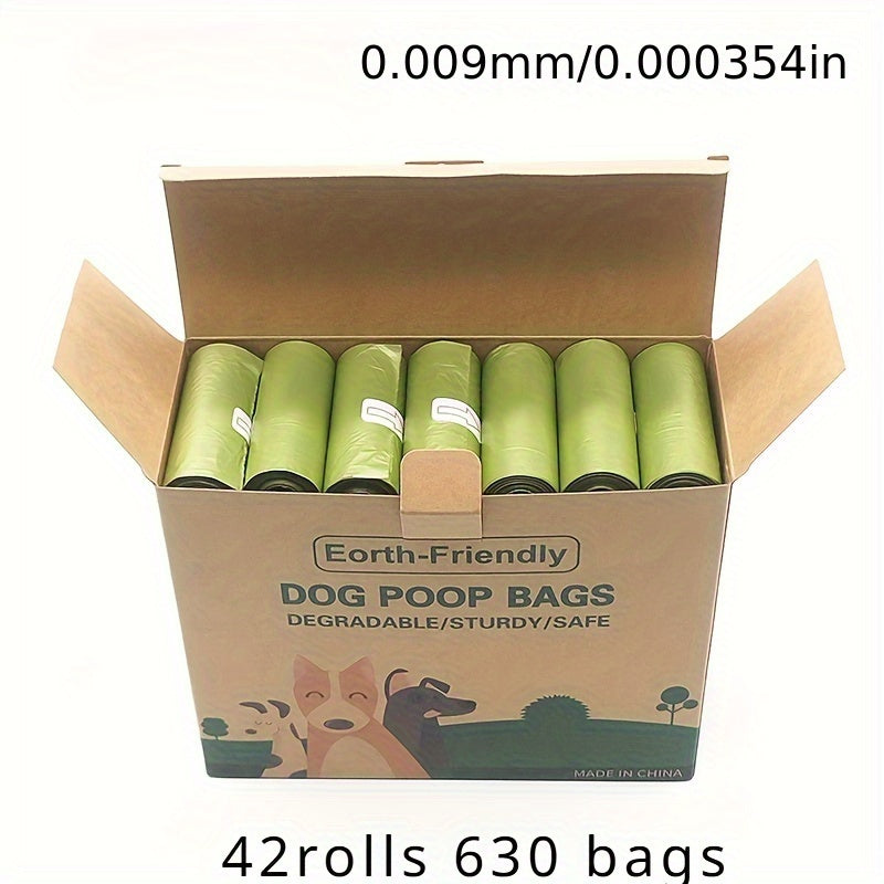 42rolls Portable Dog Poop Bags, Leak Proof Pet Waste Bags, Pet Cleaning Supplies