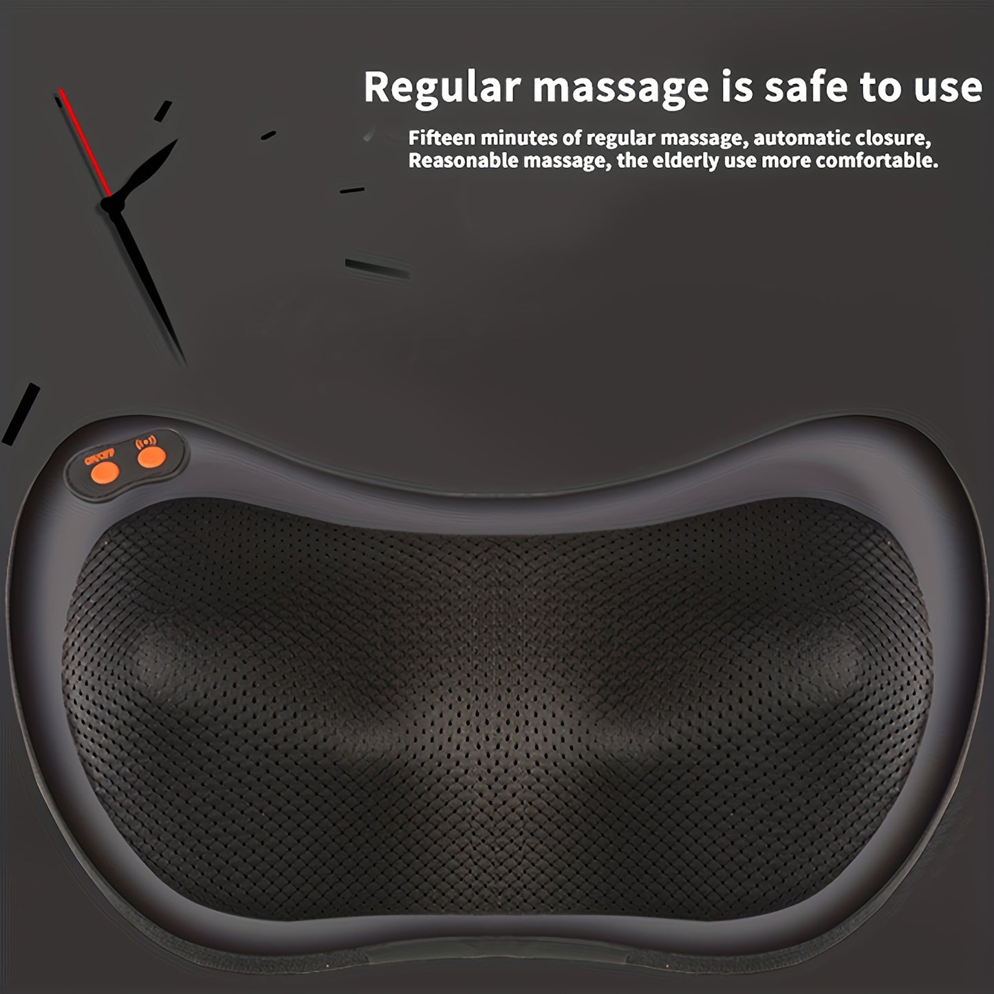 1pc Heating Neck Massager For Back And Neck With Deep Tissue Kneading, Electric Back Massage Pillow For Muscle Pain Relief, Use At Home Car Office