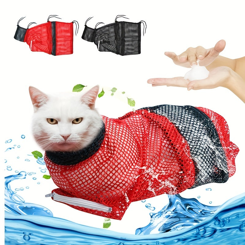 Keep Your Pet Clean & Comfortable with Our Premium Pet Grooming Mesh Bag & Harness!