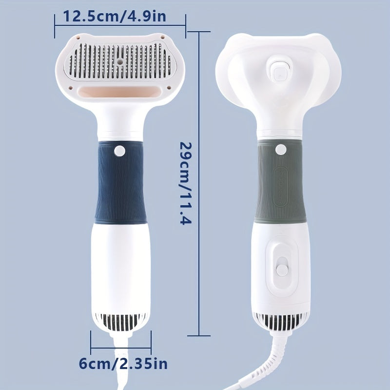 Séchoir de toilettage pour animaux de compagnie silencieux avec brosse à peigne pour le toilettage des chiens, des chats et des chatons-Séchage rapide et doux sur la fourrure