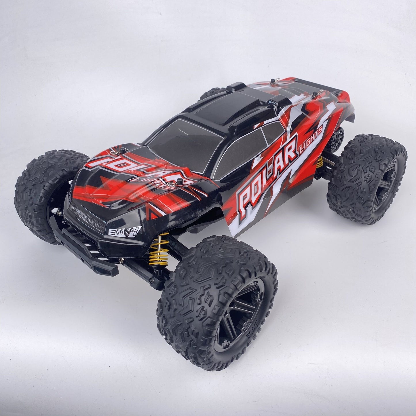 Grande carro RC de deriva off-road com absorção de choque independente, motor forte, corrida em alta velocidade, todos os terrenos disponíveis, presentes de Natal, presentes de aniversário