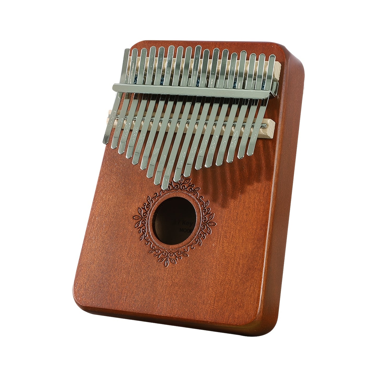 Kalimba piano de polegar 17 teclas piano de dedo portátil, estilo retro marimba presentes de música para adultos iniciantes amantes jogadores