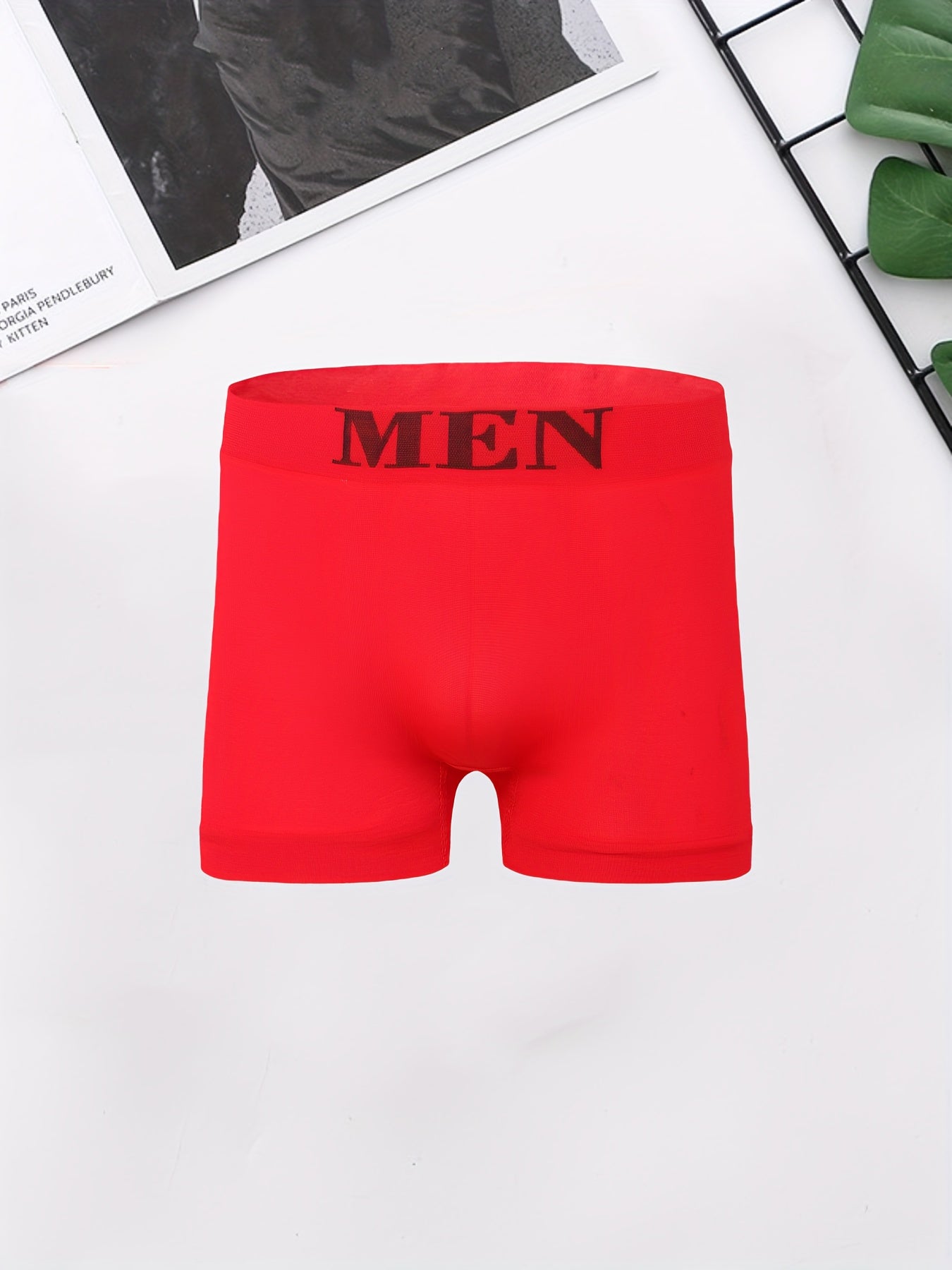 10 peças de roupa íntima masculina, cuecas boxer elásticas de secagem rápida, sem costura, respiráveis e confortáveis, calções esportivos, adequados para tamanho S \u002FM\u002FL