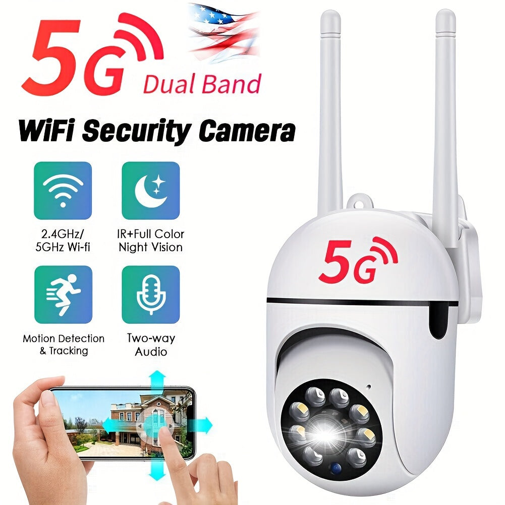 Secure Your Home With 5G Wireless Surveillance Cameras - HD 1080p Motion Tracking & Protection