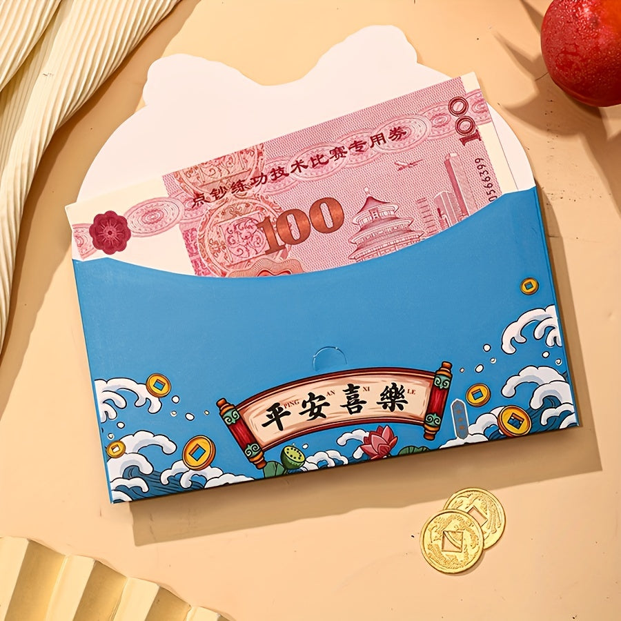 16pcs Dragon Année Enveloppes Rouges, 2024 National Tide Awakening Lion Enveloppes Rouges, Cartoon Bronzage Enveloppes Rouges Sacs, Creative Spring Festival Lucky Money Bag, Cadeau du Nouvel An Chinois, Hong Bao, Happy Lunar New Year