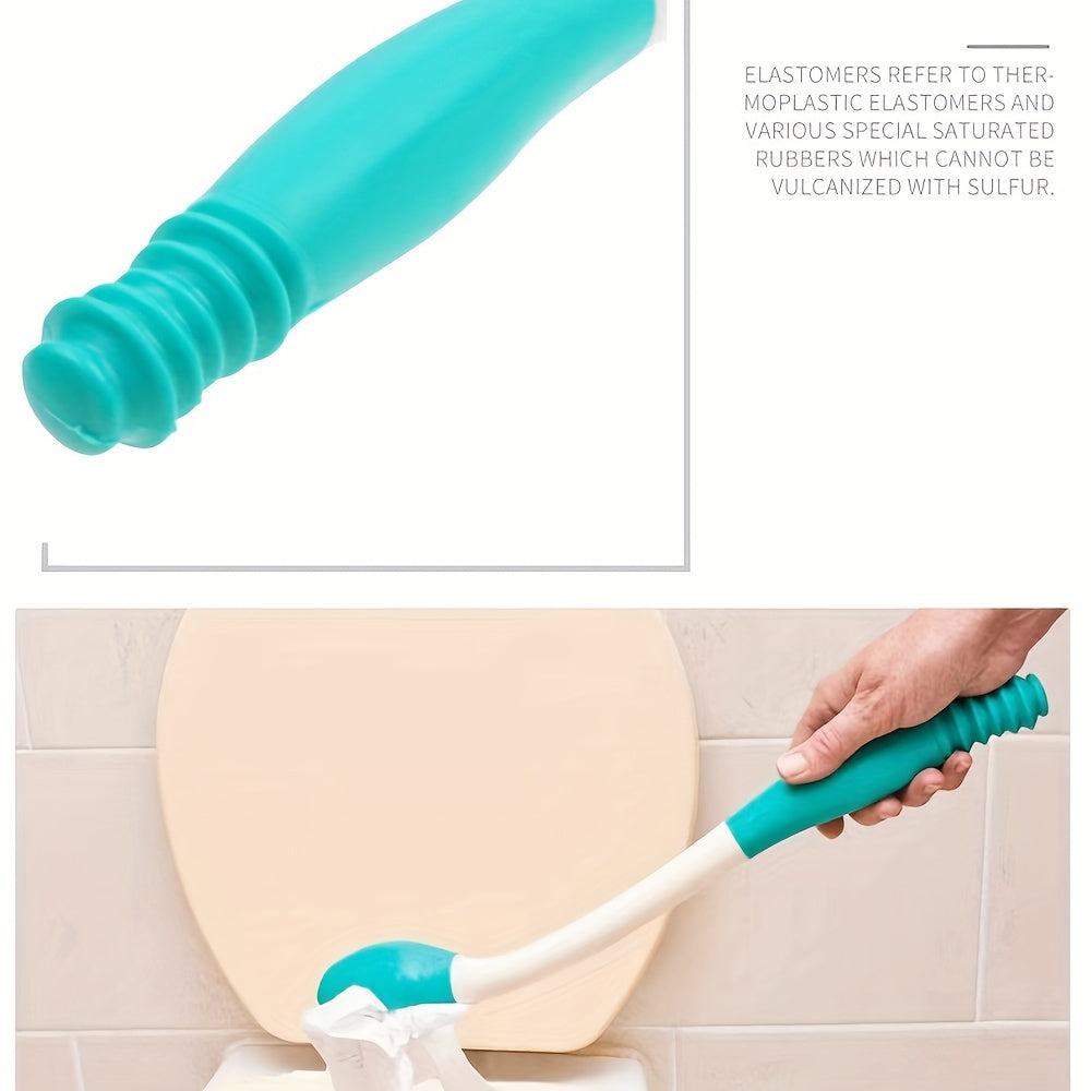 Ergonomically Designed Long-Distance Scrubber Stick - Non-Slip, Comfortable Wipe for Elderly, Maternity & Disabled Aid!