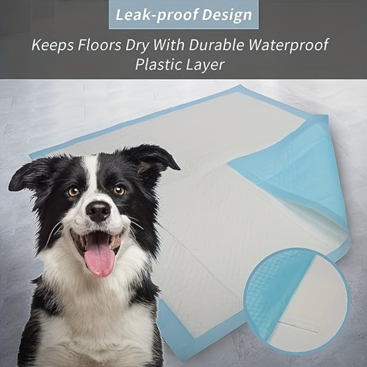 40\u002F50\u002F100pcs Dog Training Diaper Pad, Absorbent Pet Diaper Disposable Cleaning Diaper Pad