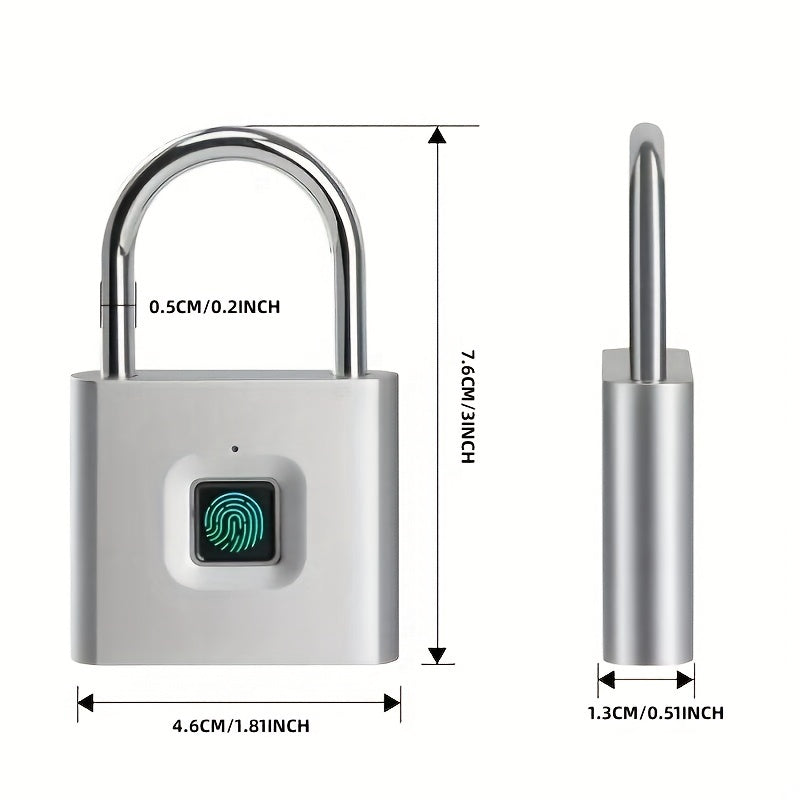 Cadeado de impressão digital inteligente: destranque sua porta com um toque do polegar!