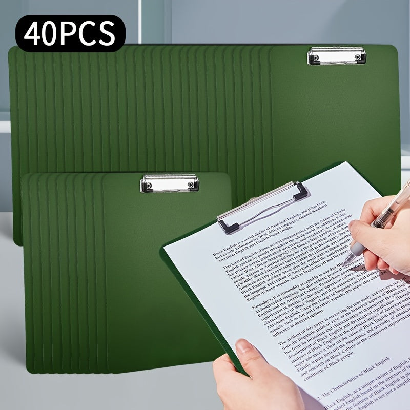 40pcs School File Folder, Plastic File Folder, A4 Paper Folder, Office Supplies