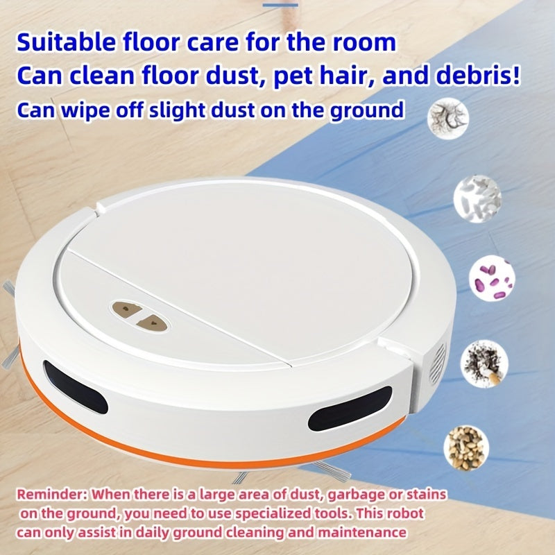 1pc Smart APP Control Sweeping Robot, High Power Vacuum, Enhanced Working Mode, Mobile Phone Control, Automatic And Efficient Room Cleaning Assistant