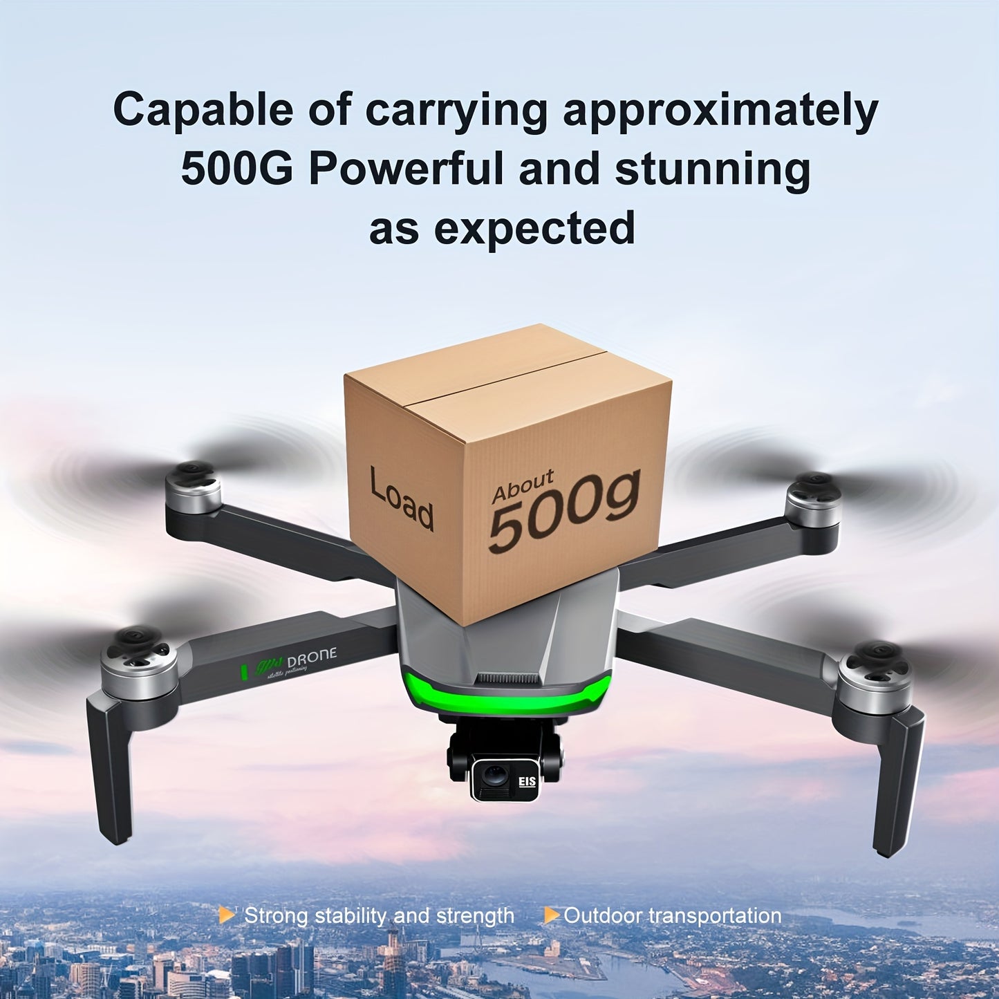 3-Achsen Gimbal S155 Quadcopter UAV Drone 2K Kamera, 360 &deg; Hindernis vermeidung, 500g Nutzlast, Smart Return Home Perfekt für Anfänger Herren geschenke und Teenager-Sachen.