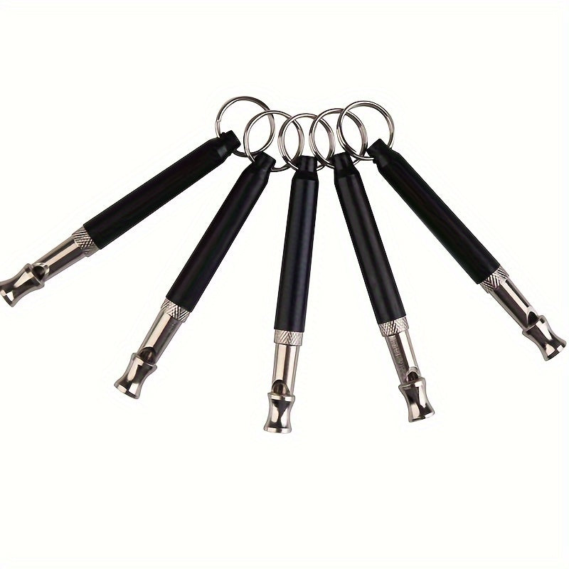 2pcs Stop Barking Dog Whistle, Silbato de perro silencioso ultrasónico ajustable, Silbato profesional del entrenamiento del perro de la recuperación