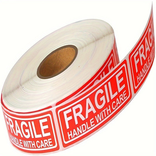 48000pcs, 96 Rolls\u002FBox 1x3 Inches Fragile Sticker Handle Beware Warning Packaging\u002FShipping Adhesive Sticker Label