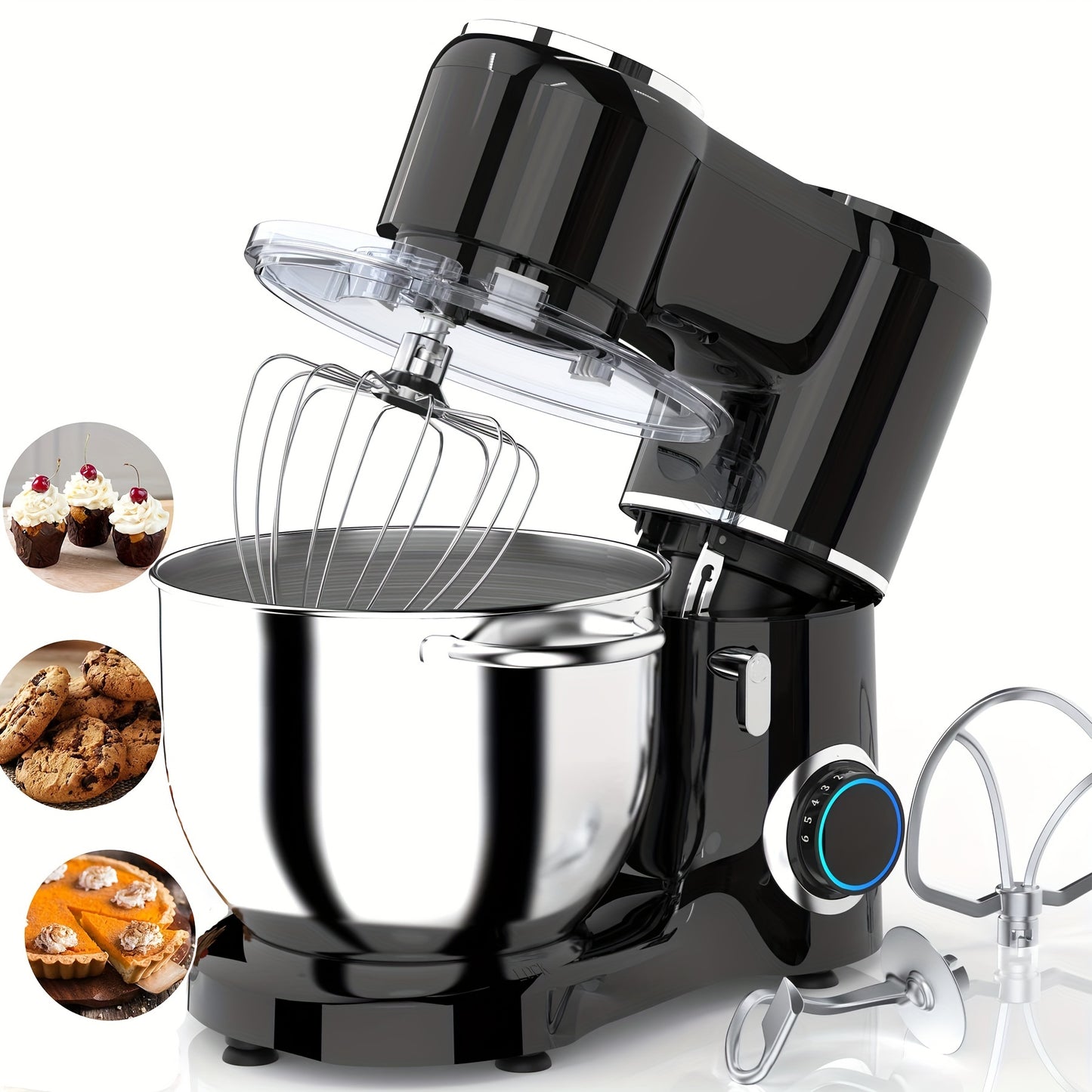 American Standard Kitchen Mixer: Bake Delicious Cakes & Biscuit with 1pc Vertical Mixer, Dough Hook, Splash Guard & Mixing Bowl!