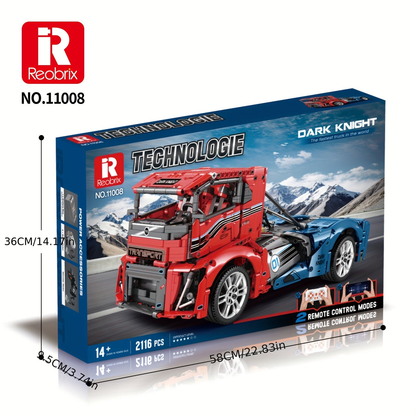 Mechanical Vehicle Building Bricks, Big Truck Set For Unique Decor And Gifts, Fun Toy