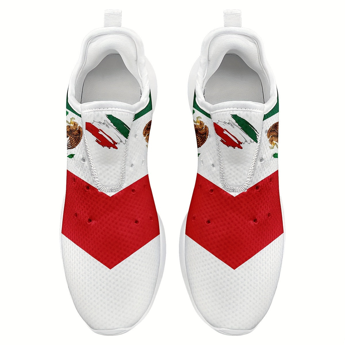 Baskets tendance à motif mexicain pour hommes, chaussures confortables à semelle souple et respirantes antidérapantes pour activités de plein air pour hommes