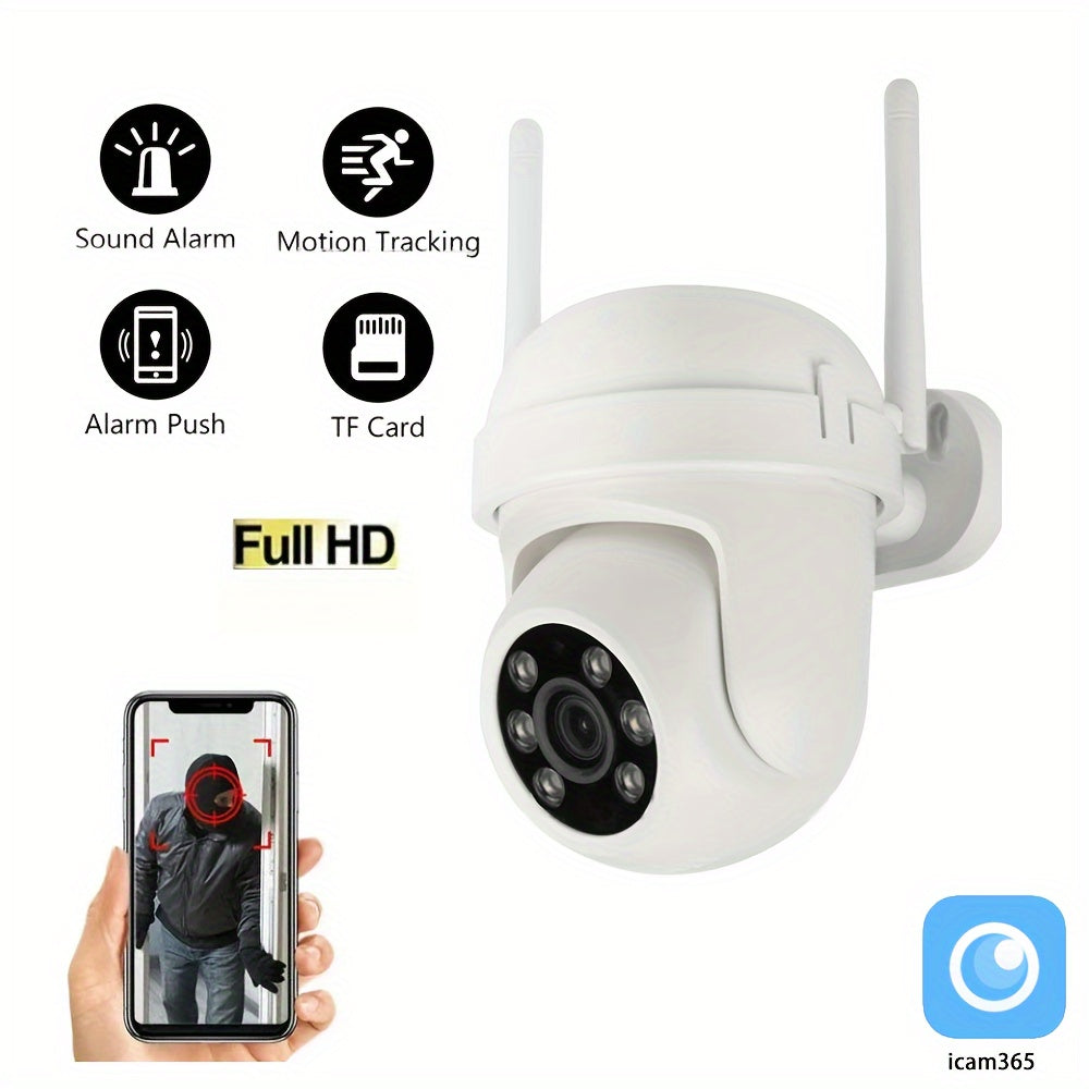 2.4G WIFI Wireless Security Camera, 355 ° Panoramic Dome Camera, Real-time Framing, AI Human Detection, Two-way Audio, Color Night Vision, Cloud Storage, Spotlight, Indoor\u002Foutdoor Monitoring