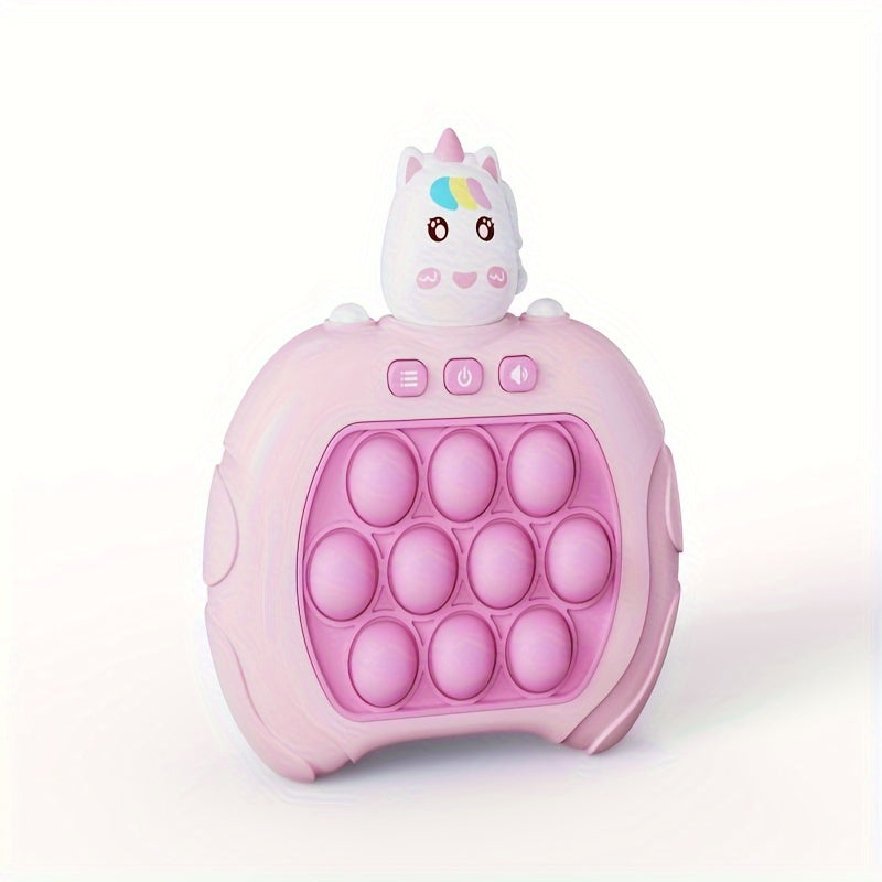 Jeu animal de poche pour des enfants, console de jeu concurrentielle de bulle rapide de poussée