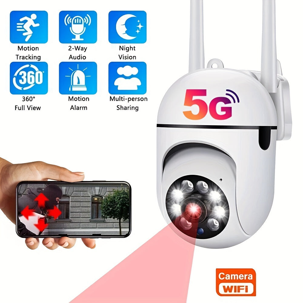 Secure Your Home With 5G Wireless Surveillance Cameras - HD 1080p Motion Tracking & Protection