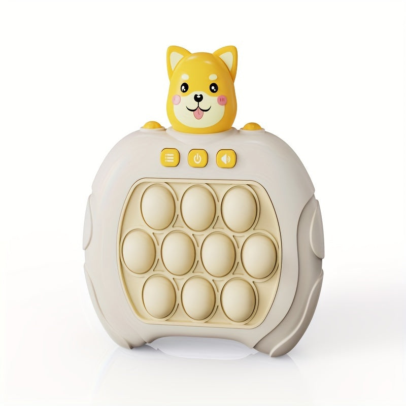 Jeu animal de poche pour des enfants, console de jeu concurrentielle de bulle rapide de poussée