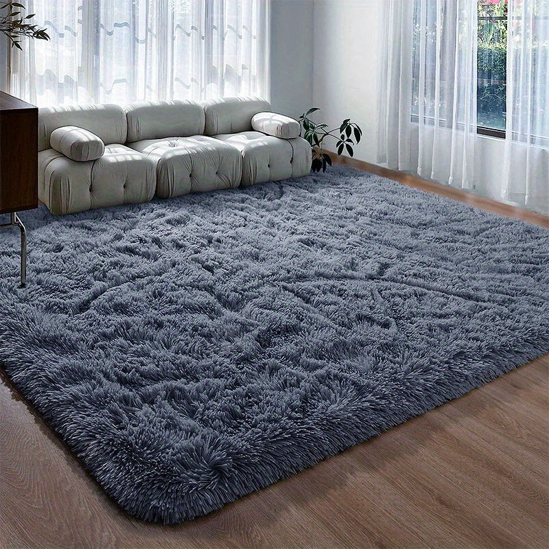 1pc Ultra Plush Fluffy Rug, Super Soft Tie-Dyed Fuzzy Area Rugs For Bedroom Living Room, Large Plush Furry Shag Rugs, Kids Playroom Nursery Classroom Dining Room Decor Floor Carpet 78.74*118.11in (200*300cm)