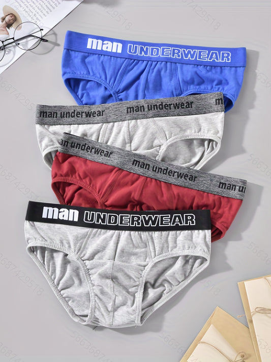 4\u002F5pcs Men's Cotton breathable Briefs Underwear Briefs