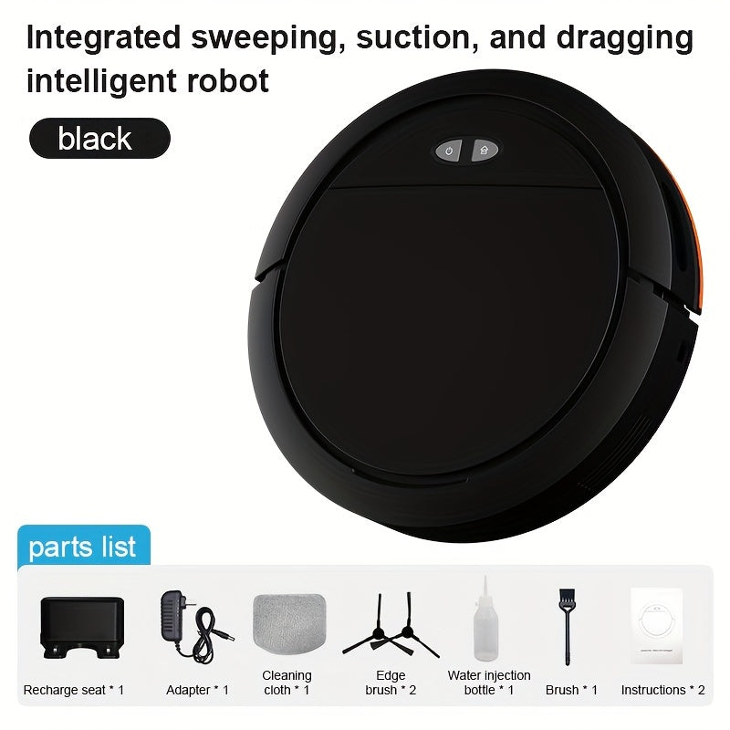 1pc, Smart Robot Vacuum Cleaner Home Sweeping Robot, Mopping Robot Vacuum Cleaner, Automatic Floor Scrubbing Machine With Super Strong Suction, Intelligent Automatic Retrieval And Charging APP, A Good Helper For Controlling Home Floor Care