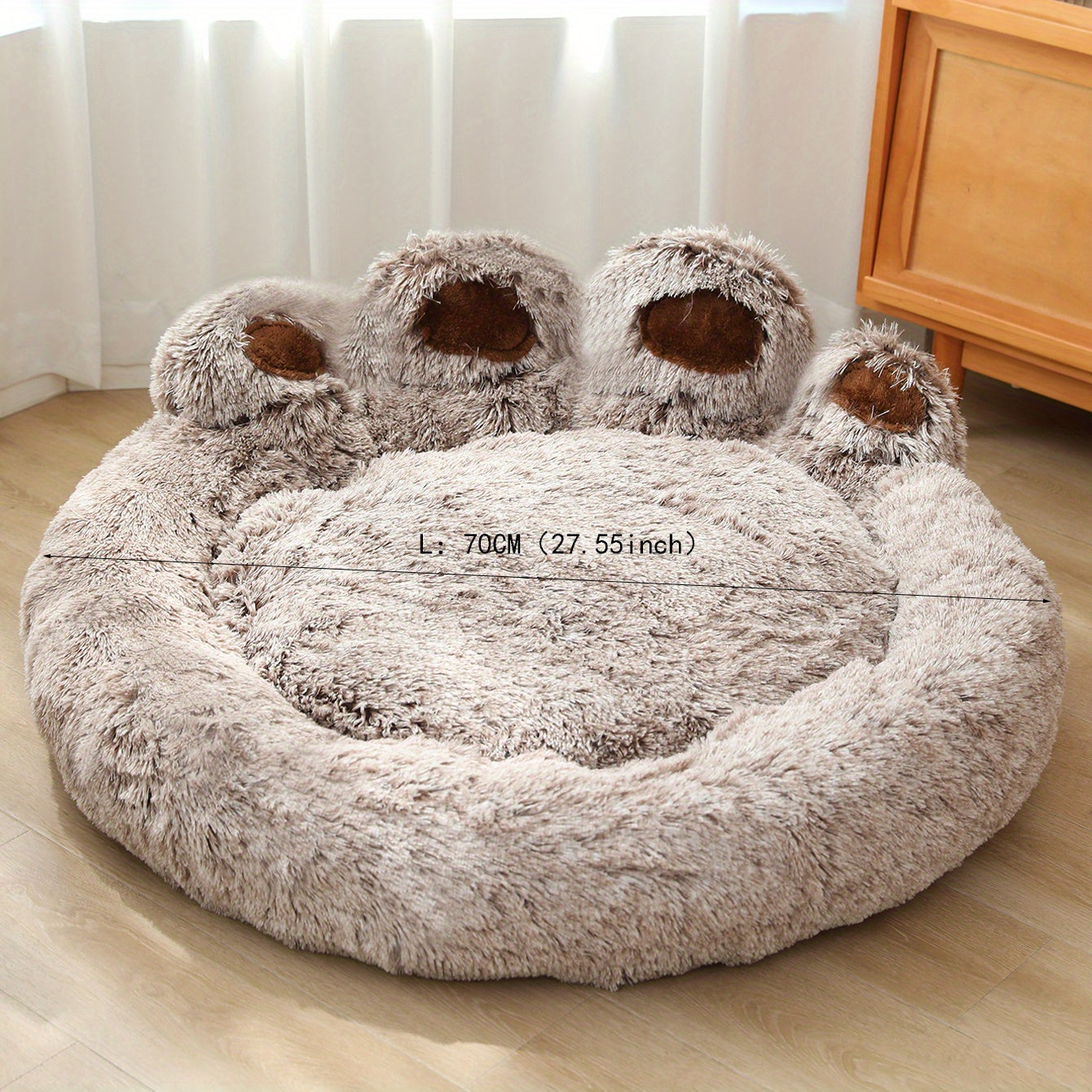 Cute Bear Paw Shape Dog Nest Comfortable Pet Sleeping Beds Dog Bed Cat Mat Soft Cushion