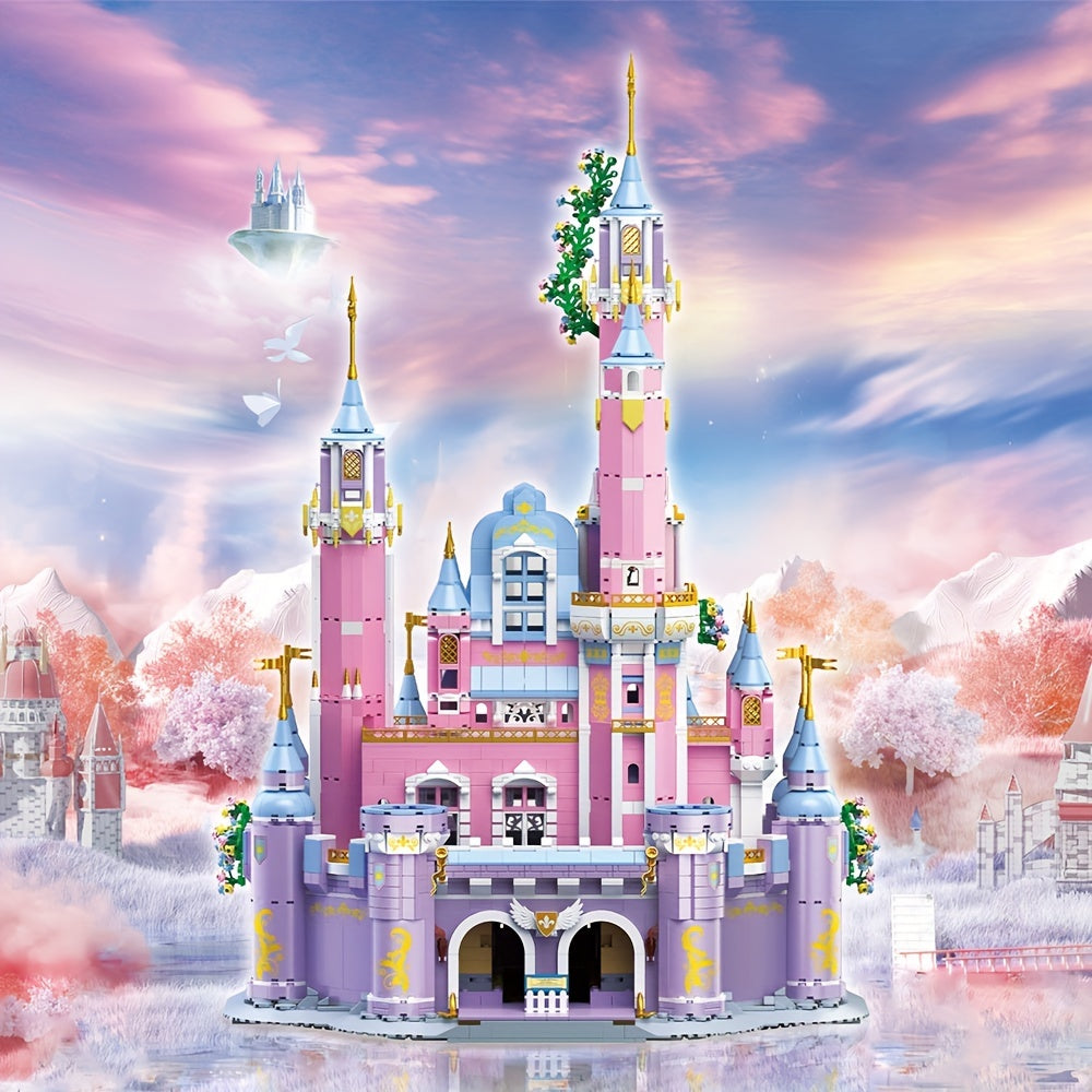 4780Pcs Dream Castle, Mini Particles Building Blocks, Creative Toys Assembly DIY Building Blocks, Toys Birthday Gifts,Magic Castle Building Kit, Street View Modular House Building Kit, Mini Bricks