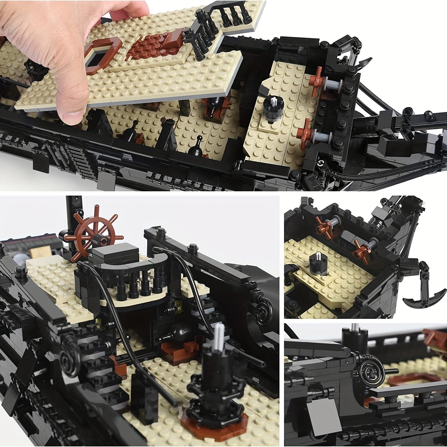 2868pcs Pirate Ship Model Building Blocks - Perfect Gift for Kids Age 8+ and Adult Collectors!