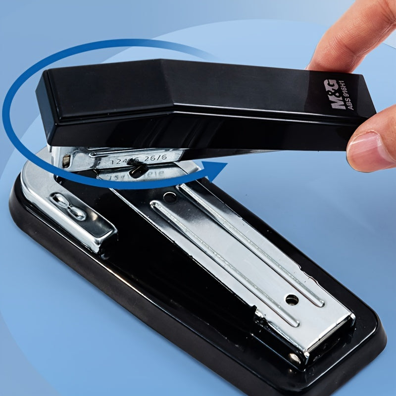 M&G Stapler: The Ultimate Home Office Stapler for Students - Rotatable, Labor-Saving & Multi-Functional!